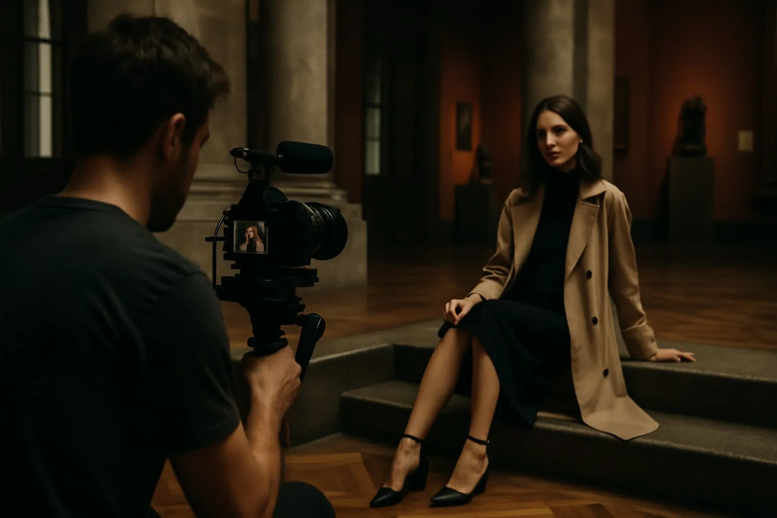 Como filmar um editorial de moda local em espaços culturais