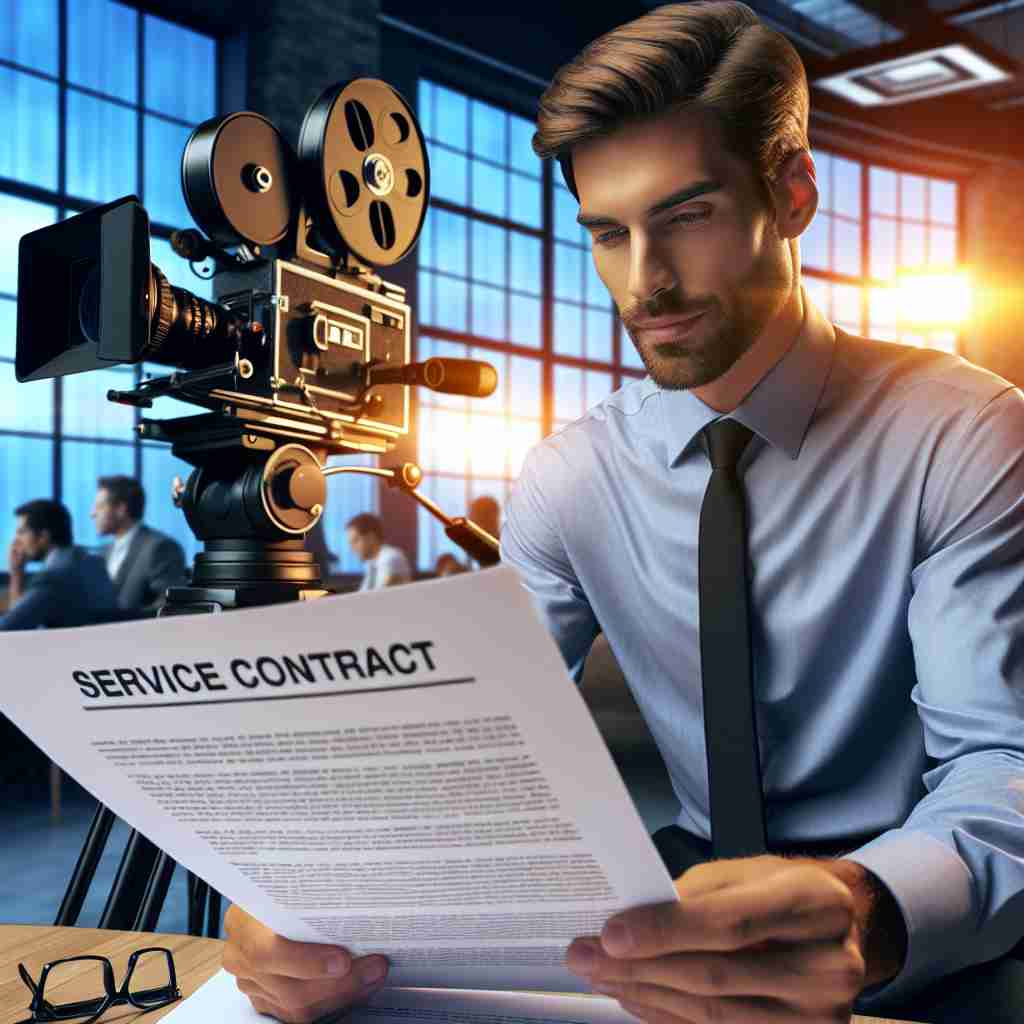 An image illustrating Cinegrafista Modelo de Contrato de Serviços