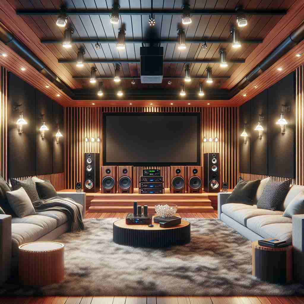 An image illustrating Cinema Caseiro: Setup Barato para Luz e Som Impecáveis